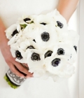 Combinatii de culori pentru nunta: alb si negru