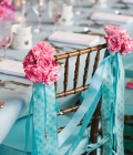 Decoratiuni pentru scaunele de nunta: panglici sau streamere