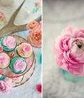 Combinatii de culori pentru nunta: turcoaz si roz